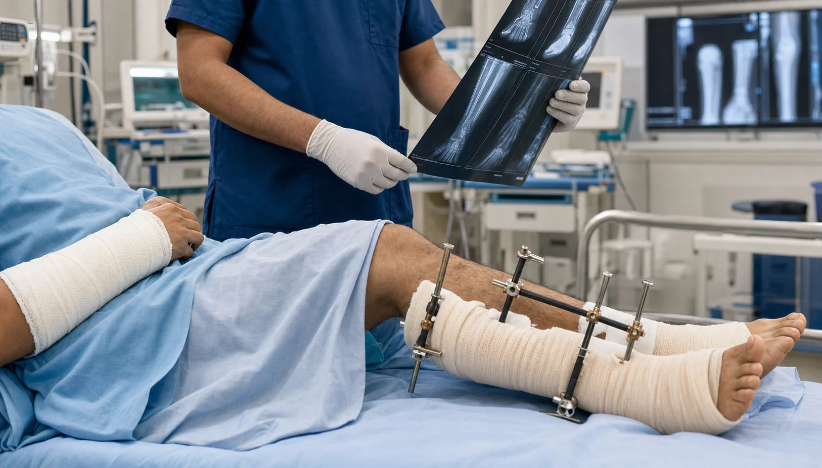 How Orthopedic Surgeons Treat Multiple Bone Fractures After a Serious Road Accident